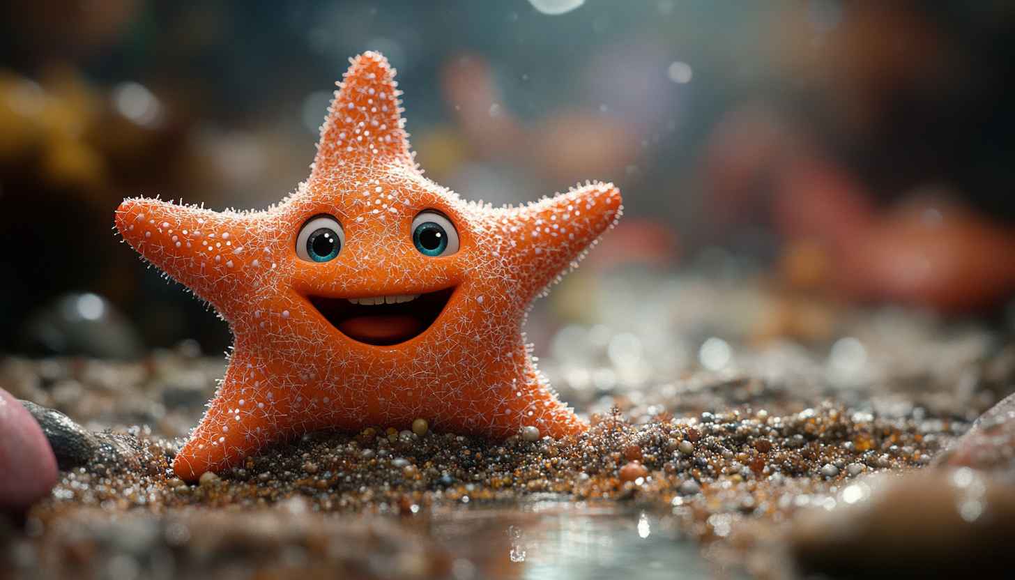 Starfish Wallpaper, Cartoon Wallpaper, Character Wallpaper, 4K Desktop Background