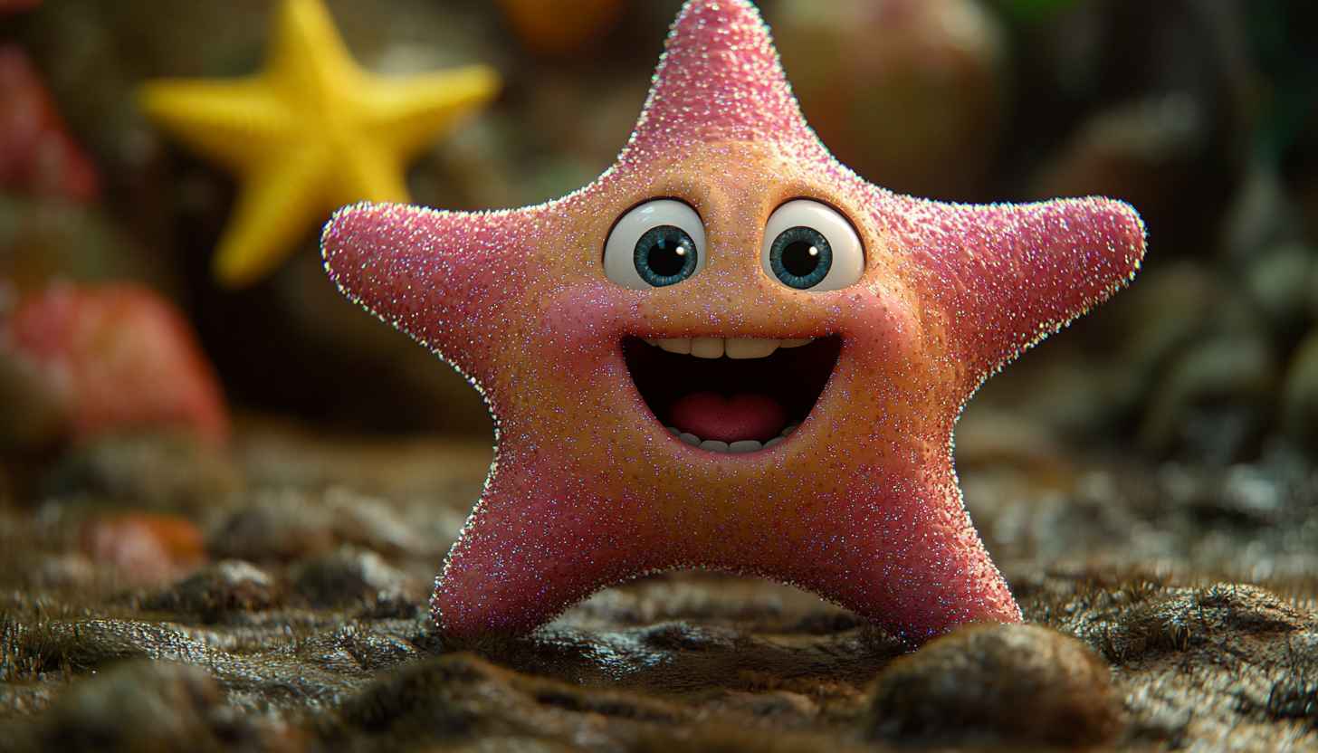 Patrick Star Wallpaper Cute Animated Character Desktop Background