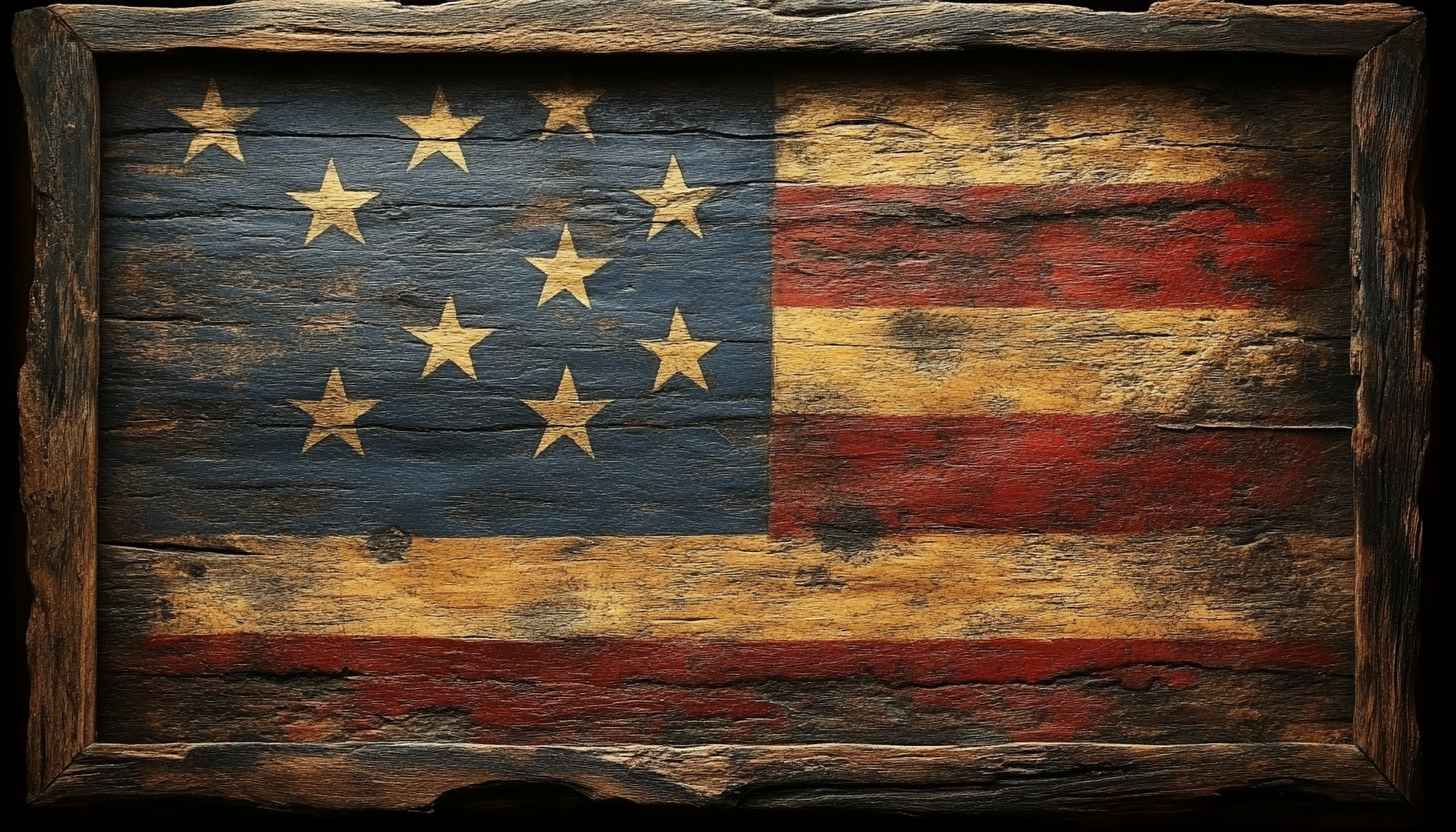 Rustic American Flag Wallpaper HD for Desktop and Mobile