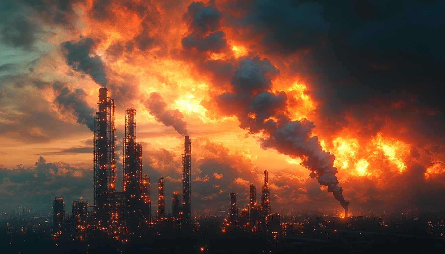 Industrial Pollution Wallpaper, Factory Smoke 4K, Environmental Impact