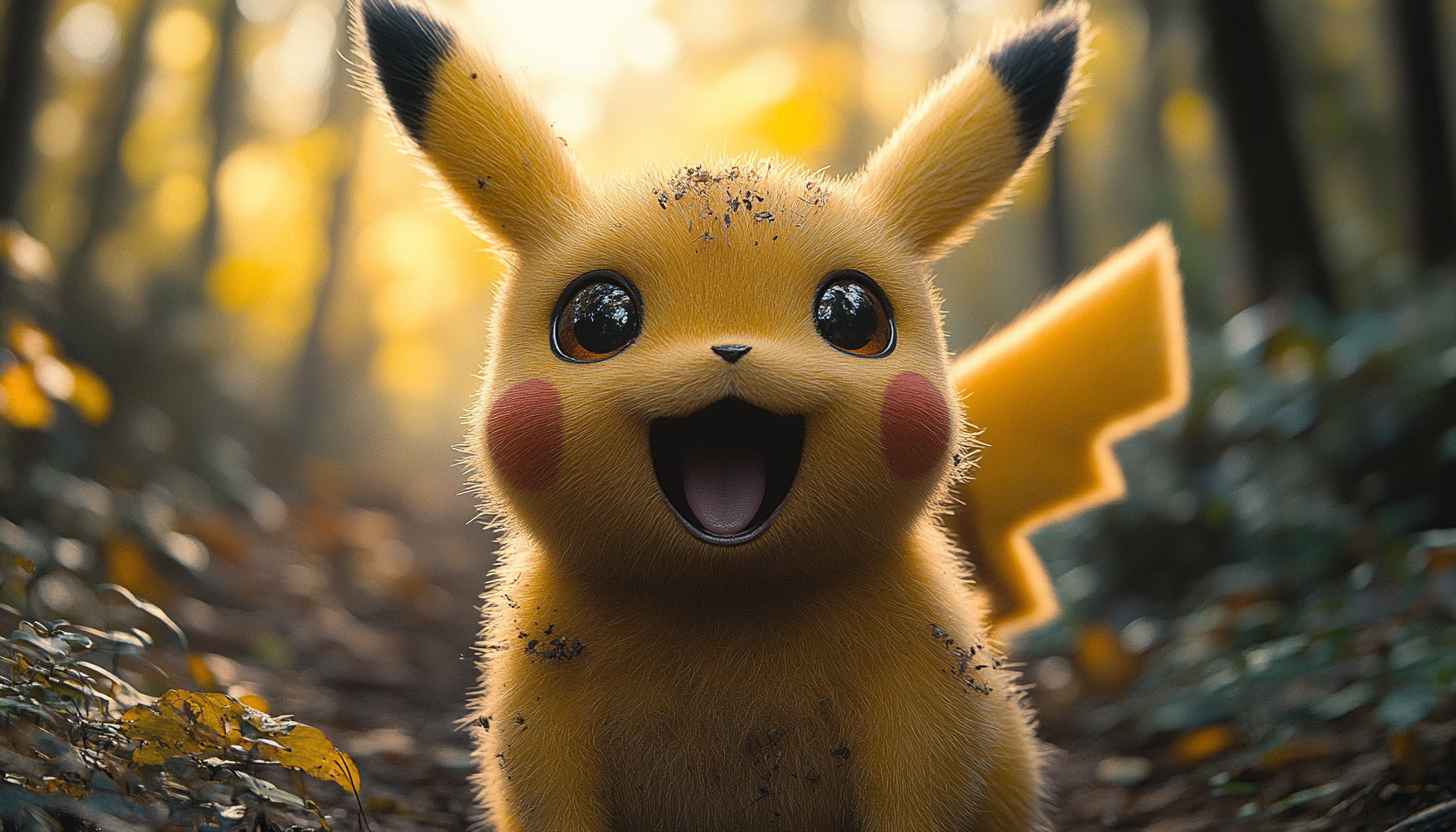 Adorable Pikachu Wallpaper, Pokemon Background, Cartoon Character Art, Cute