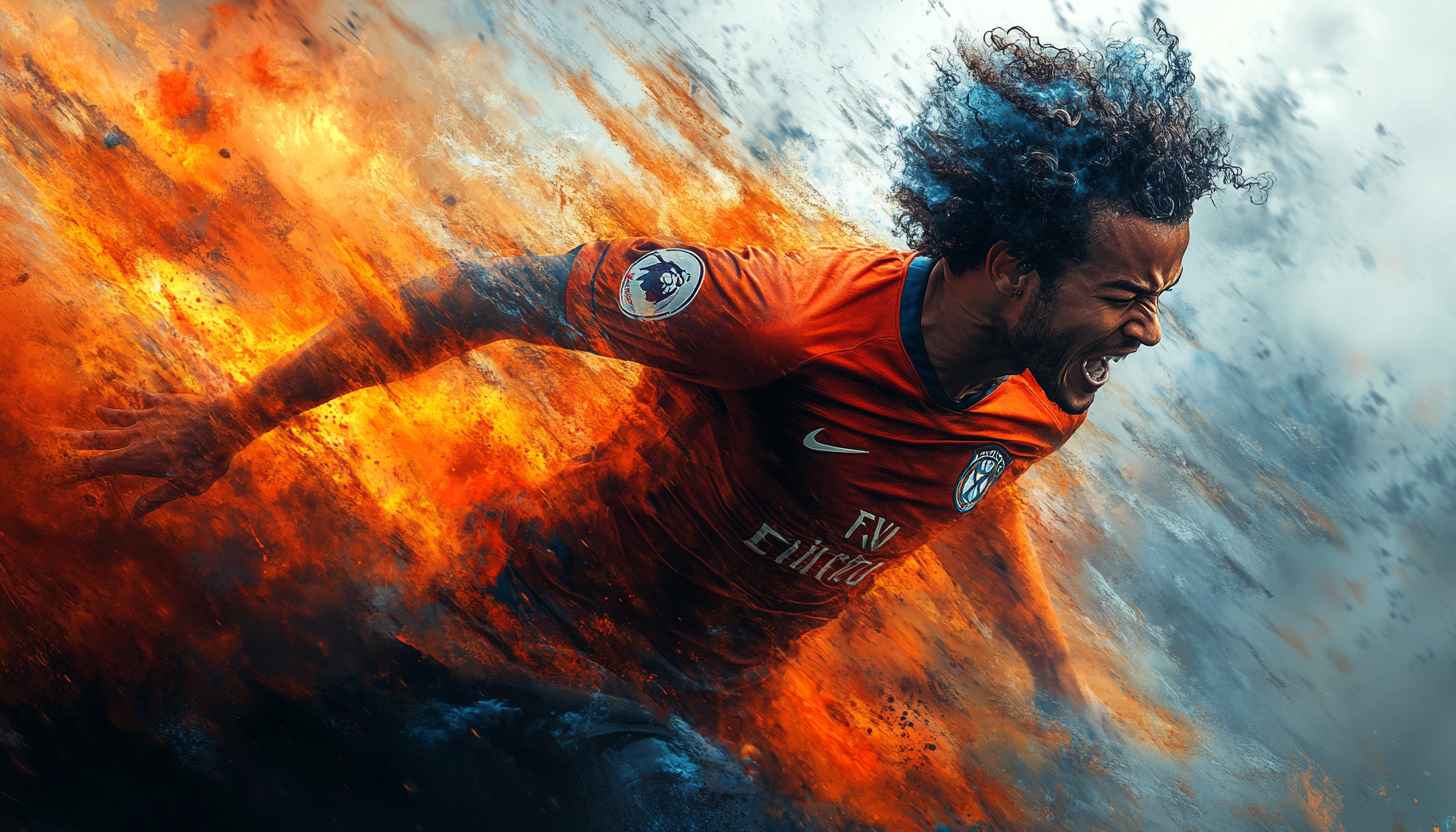 Soccer Player Wallpaper, Football Art, Sports Backgrounds, 4K Wallpaper