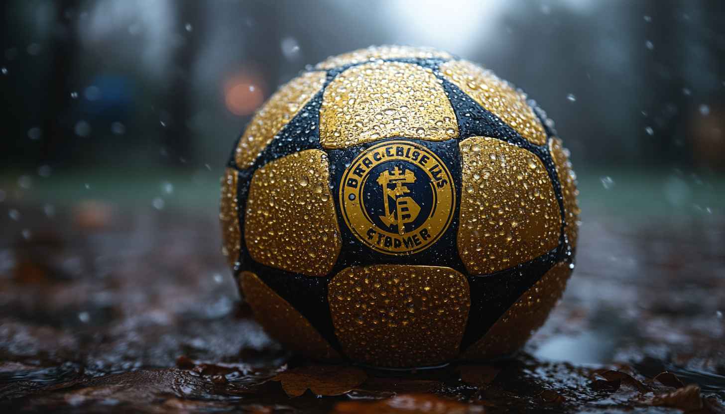 Soccer Ball Wallpaper: Rainy Day, Sports, Ball, Aesthetic, Football
