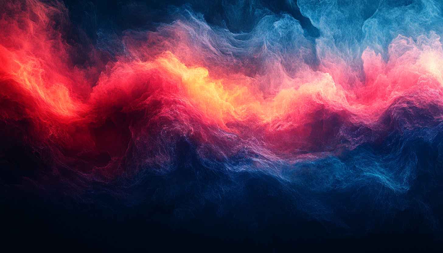 Abstract Nebula Wallpaper: Red, Blue Galaxy Desktop Backgrounds