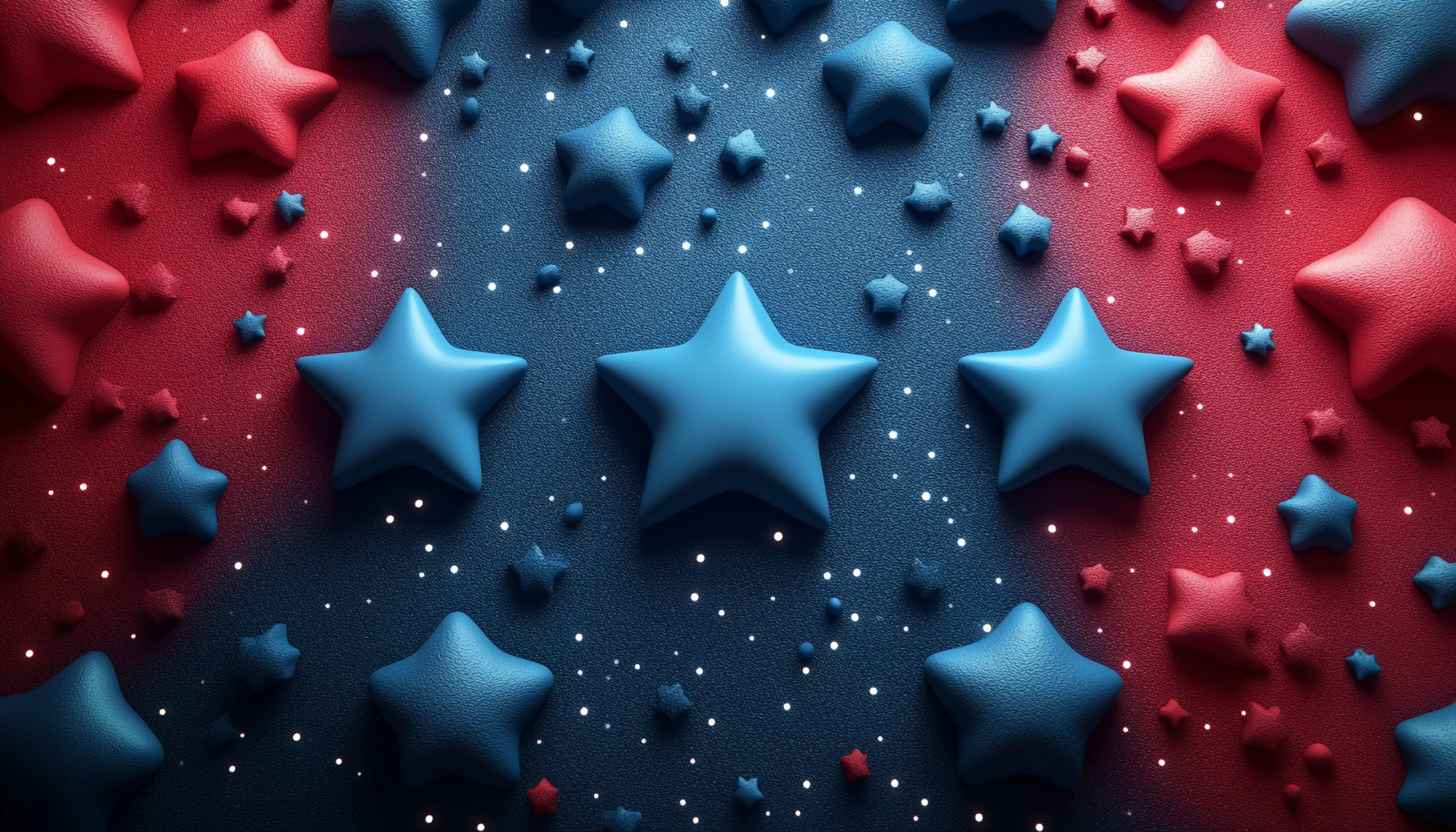 Patriotic Star Wallpaper: 4th of July Celebration Desktop Background