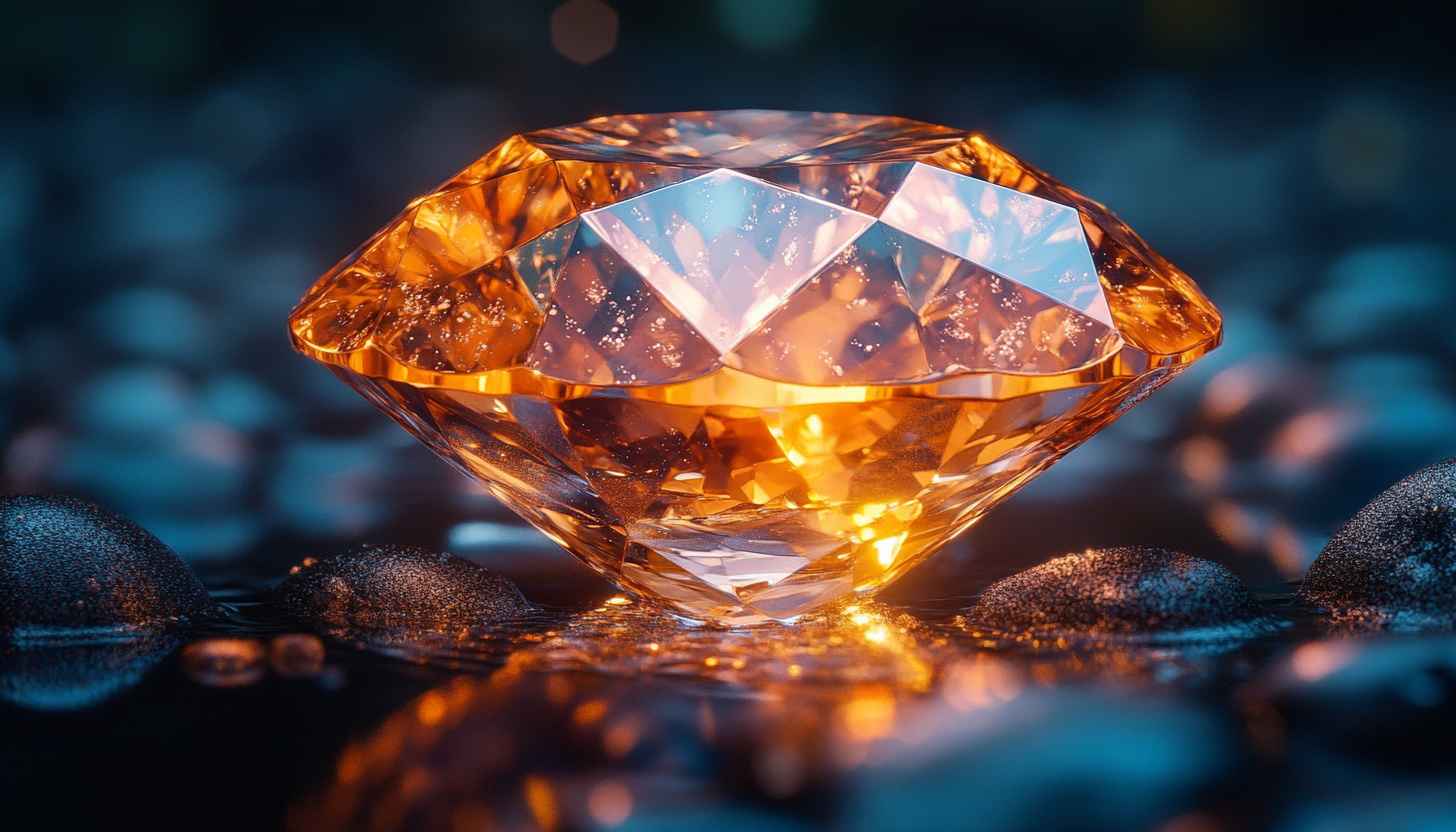 Luxury Diamond Wallpaper: High-Resolution Gemstone Background for Desktop