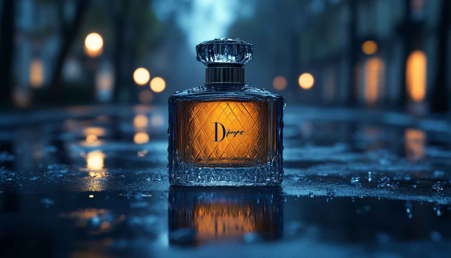 Elegant Perfume Bottle Wallpaper - High Resolution Aesthetic Background