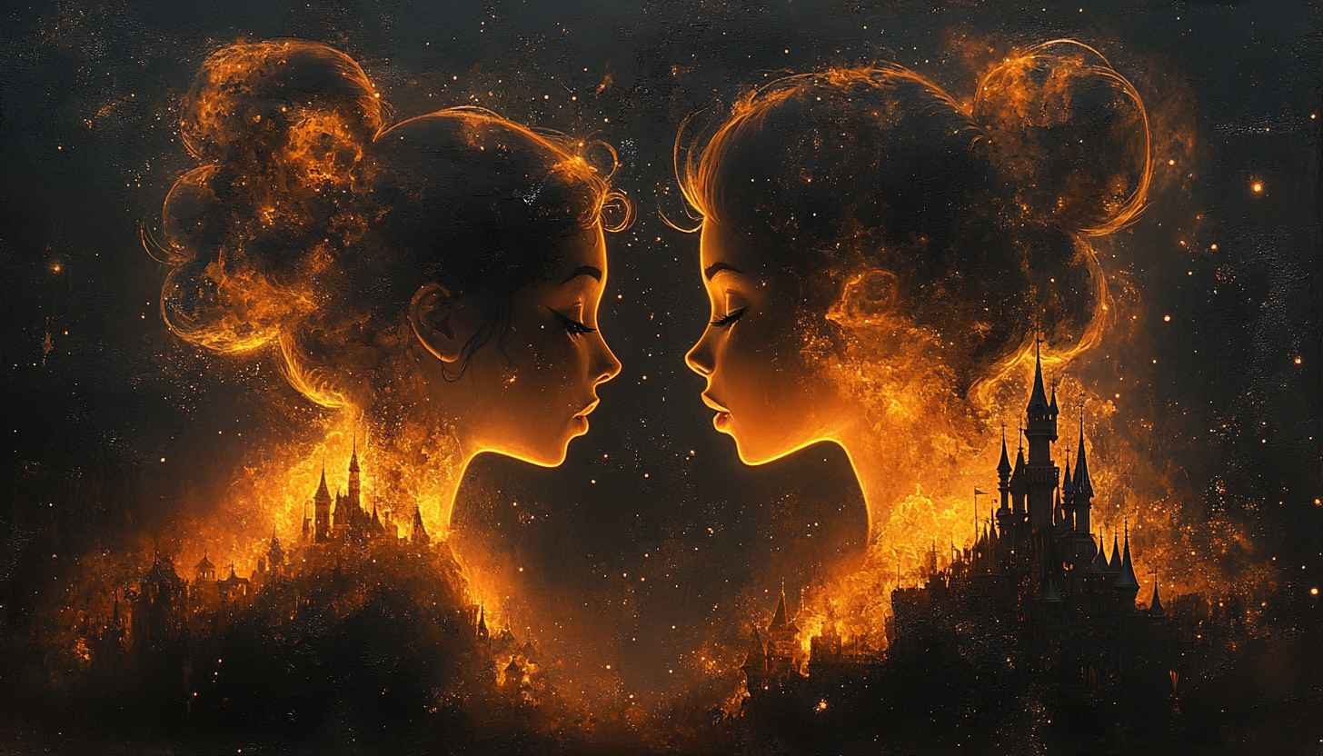 Fantasy Art Wallpaper: Twin Flame, Castle, Dreamscape, Mystical, Ethereal