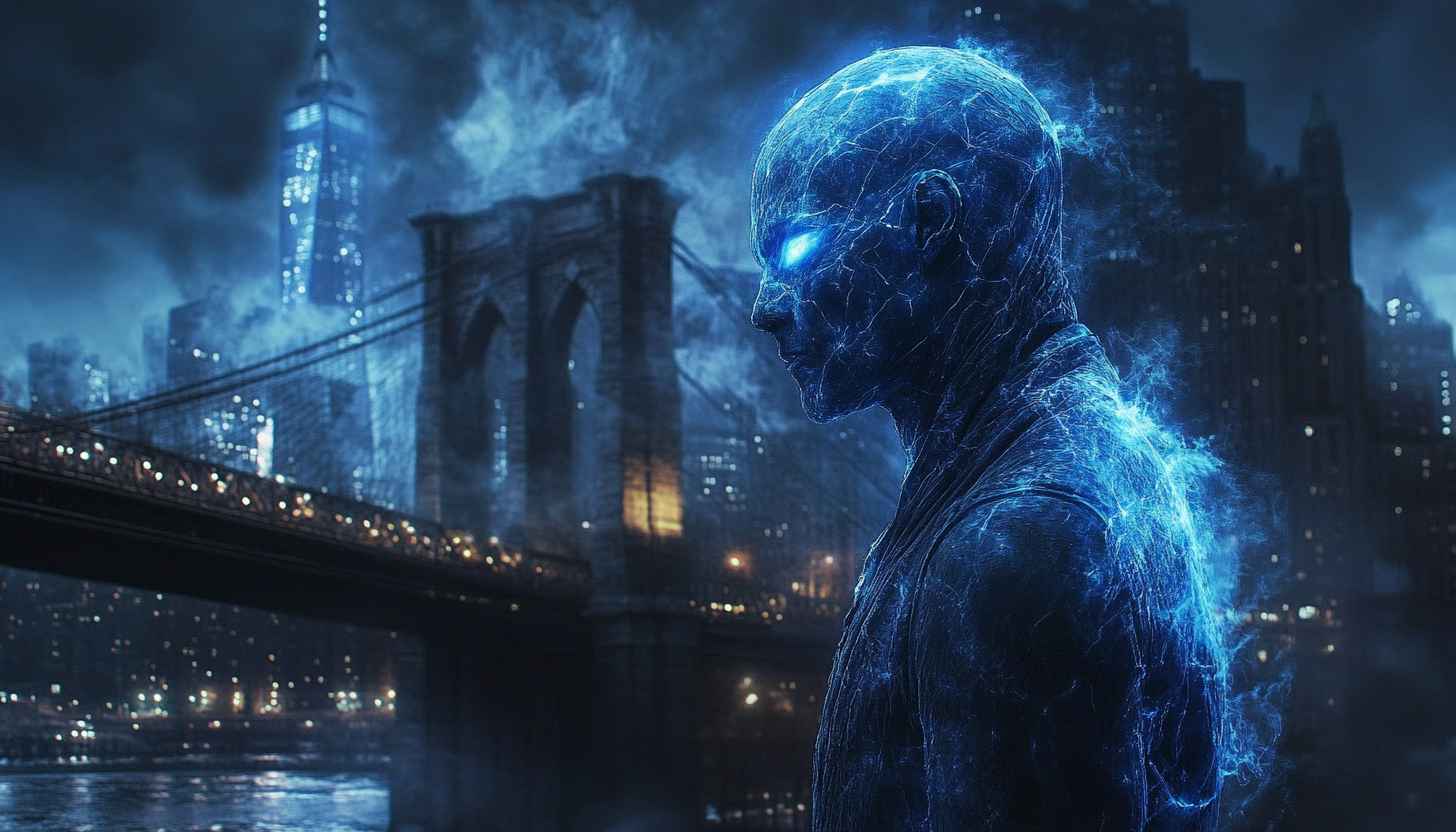 Electro Wallpaper, Marvel's Electro, Superhero Wallpaper, Brooklyn Bridge, 4K Wallpaper