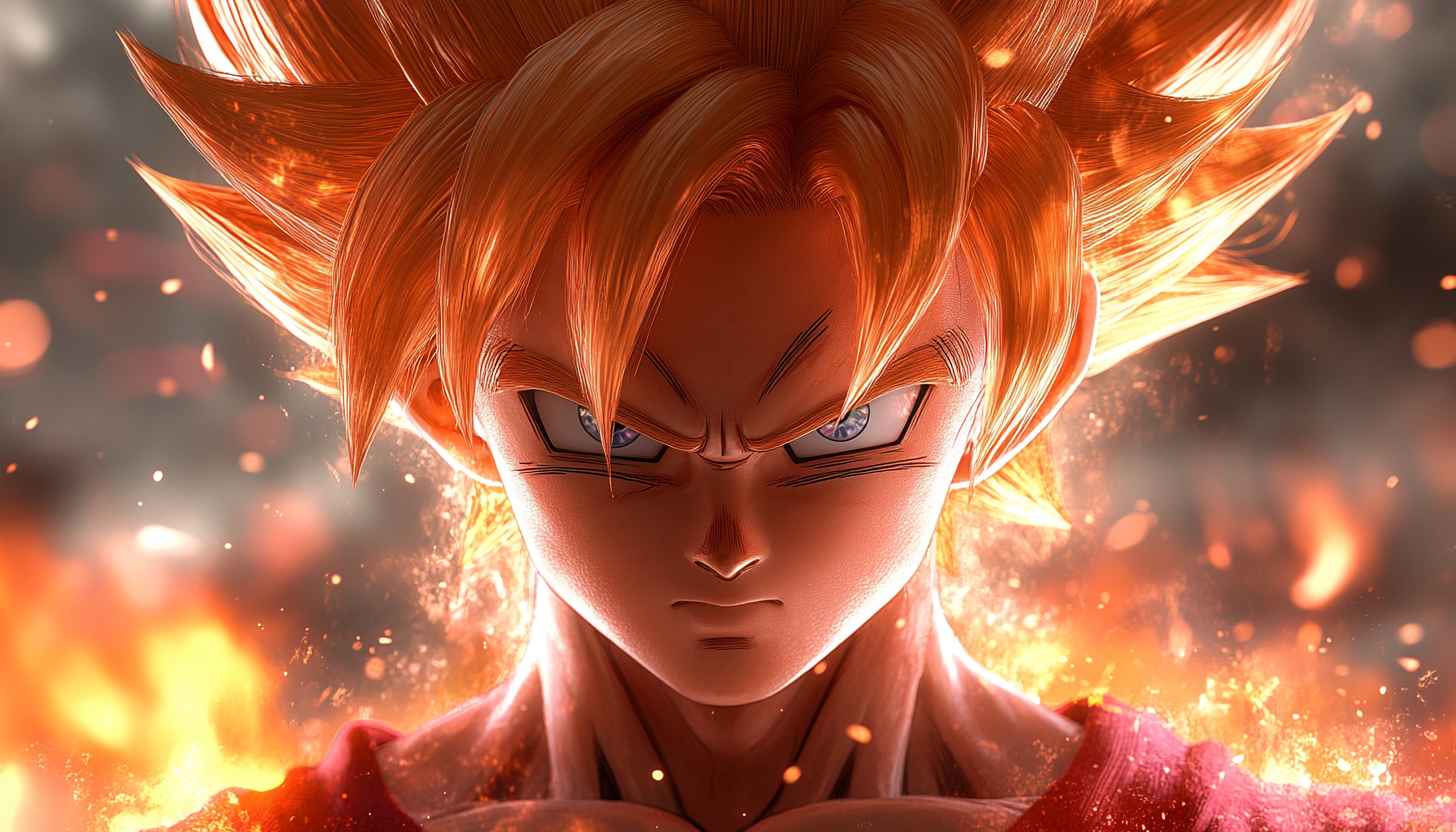 Goku Super Saiyan Anime HD Wallpaper for Phone & Desktop