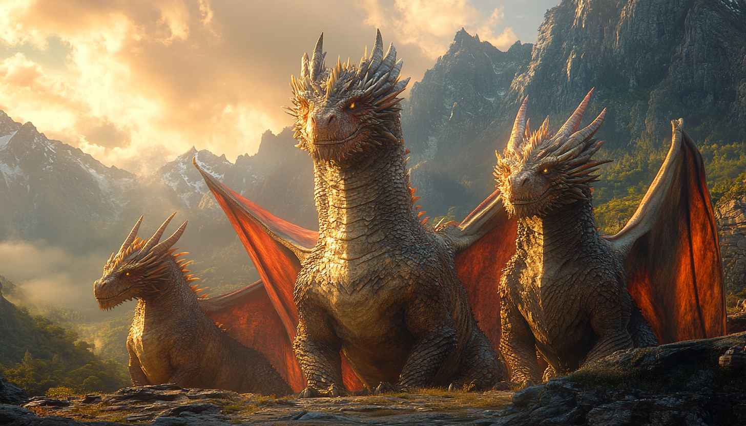 Epic Dragon Wallpaper: Mythical Beasts and Fantasy Scenery