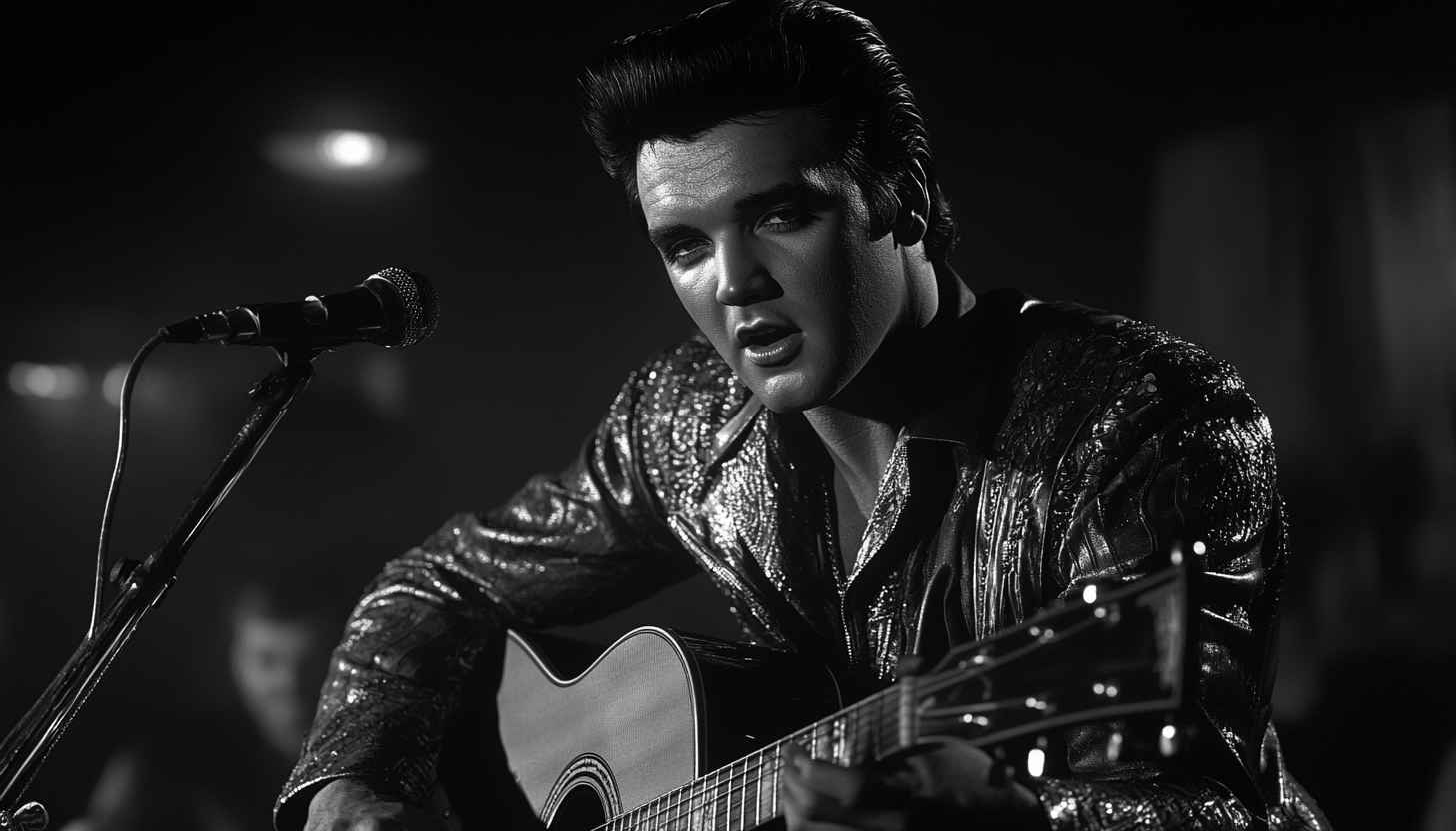 Elvis Presley Wallpaper, Black and White, Actor, Musical Legend