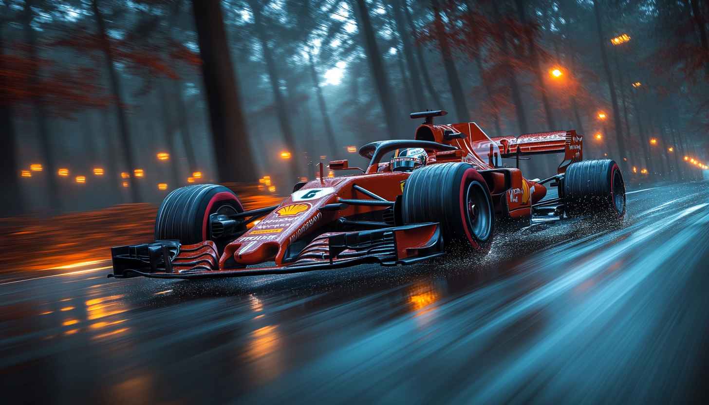 High Speed Formula 1 Car Wallpaper in 4K HD