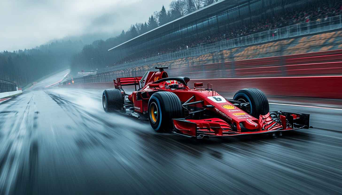 Formula 1 Wallpaper: Ferrari Race Car, Motorsport, Racing Track