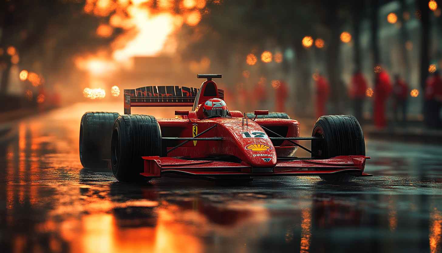 Ferrari F1 Car Wallpaper, Red Race Car, Sports Wallpaper
