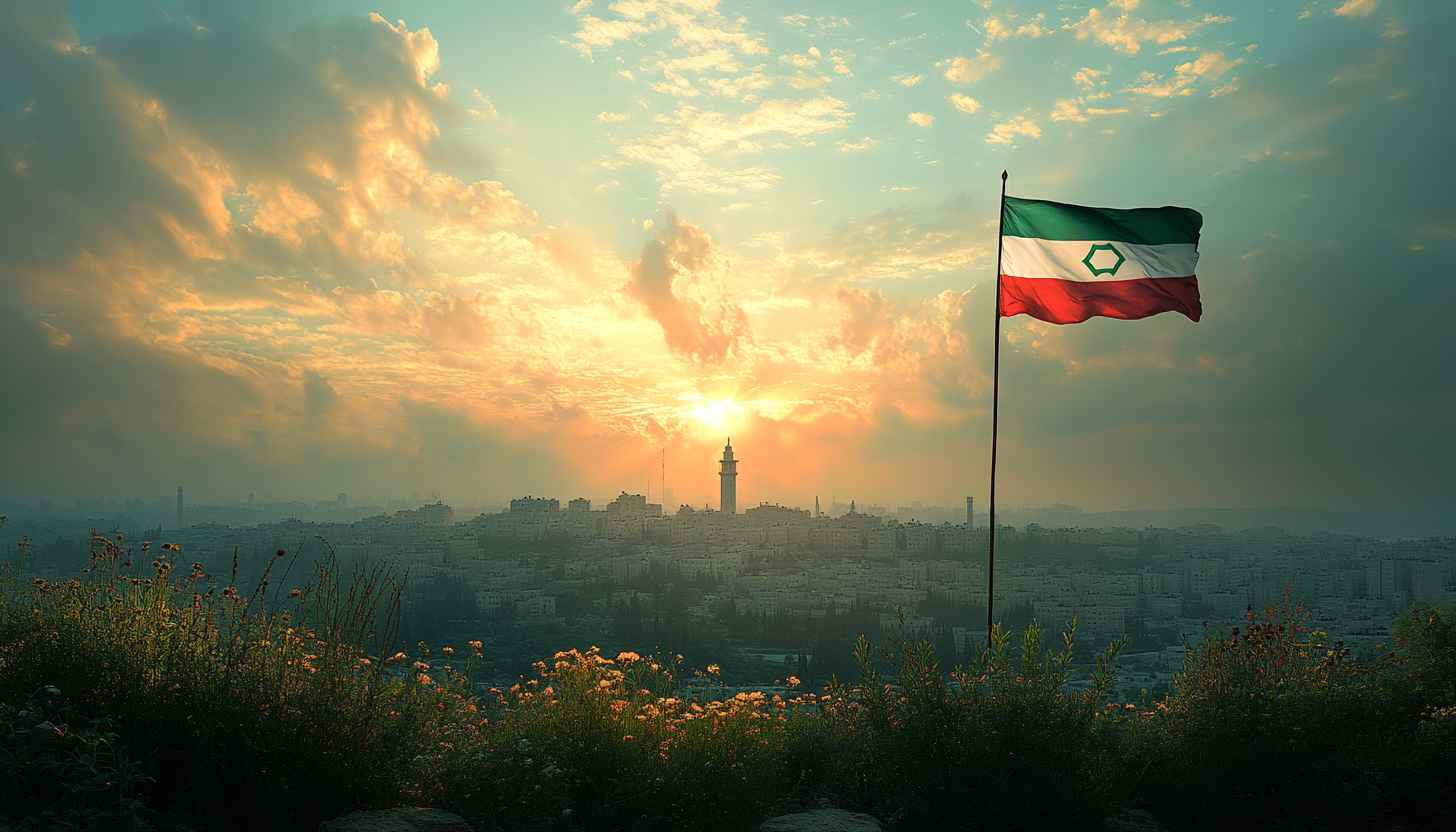 Iranian Flag Wallpaper, Skyline, Sunset, Cityscape, and Landscape View