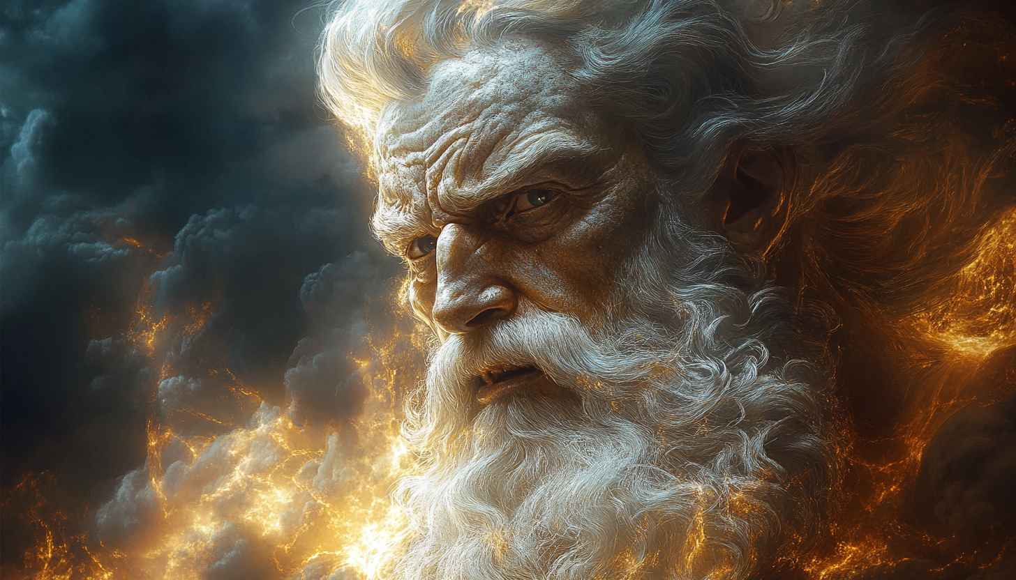 Zeus God Wallpaper: Lightning Power, Greek Mythology Art