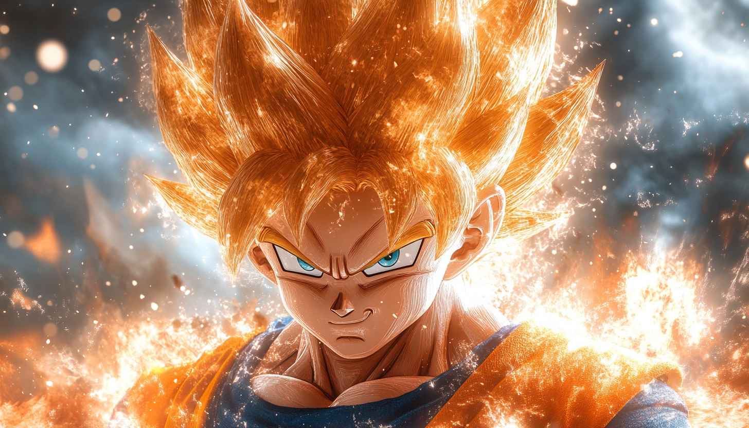 Dragon Ball Z Anime Wallpaper, Goku Super Saiyan Theme