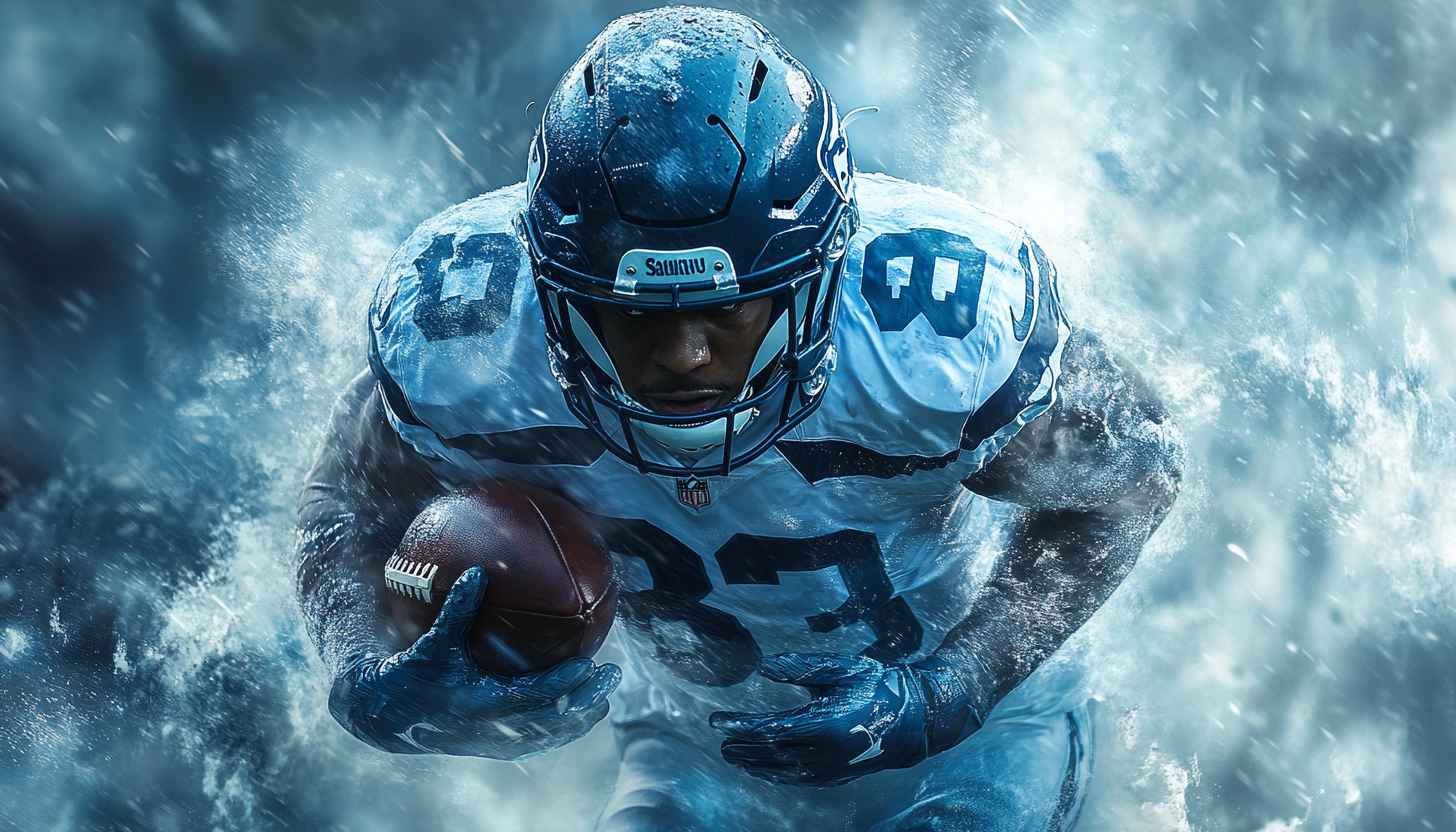 American Football Athlete Wallpaper for Desktop and Mobile in 4k
