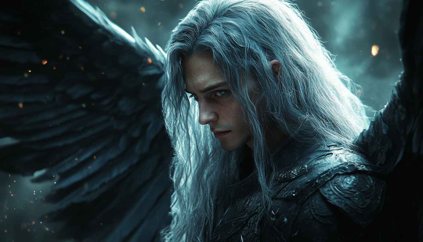 Angel Wallpaper: Fallen Angel, Fantasy Art, Dark Angelic Themes
