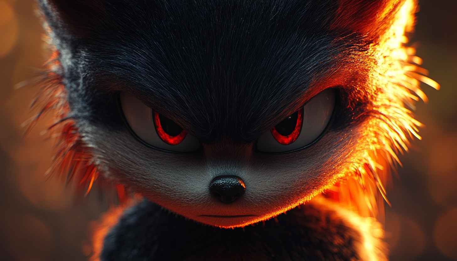 Shadow the Hedgehog Wallpaper, Sonic, Red Eyes, 4K