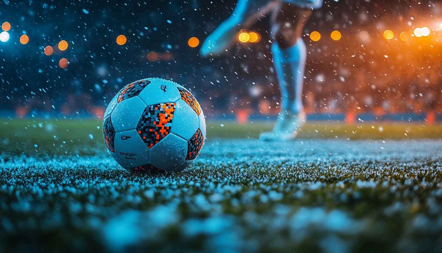 Snow Football Wallpaper, Soccer Ball Background, Sport Wallpaper