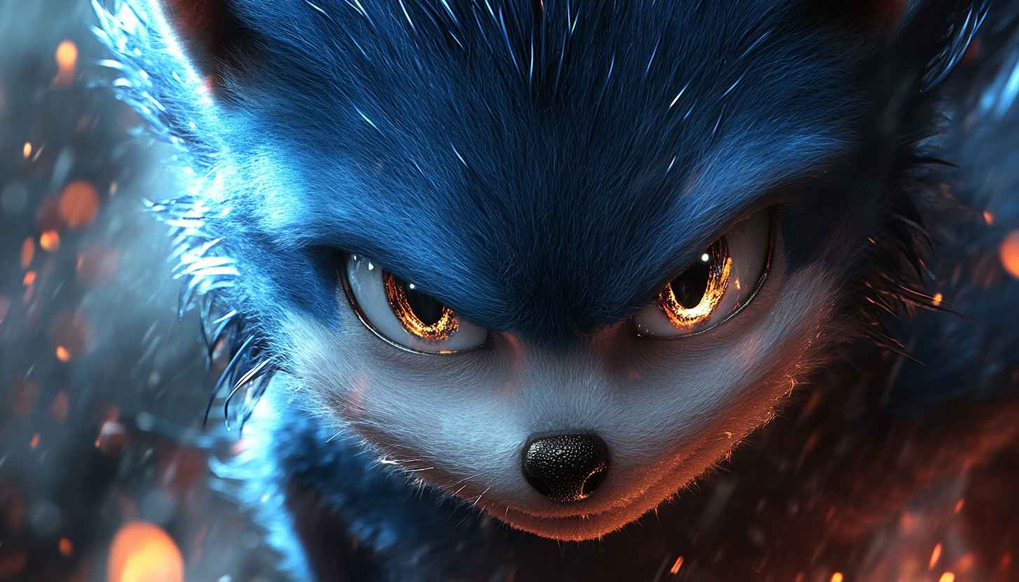 Sonic the Hedgehog Werewolf Wallpaper, HD Anime, 4K Wallpaper