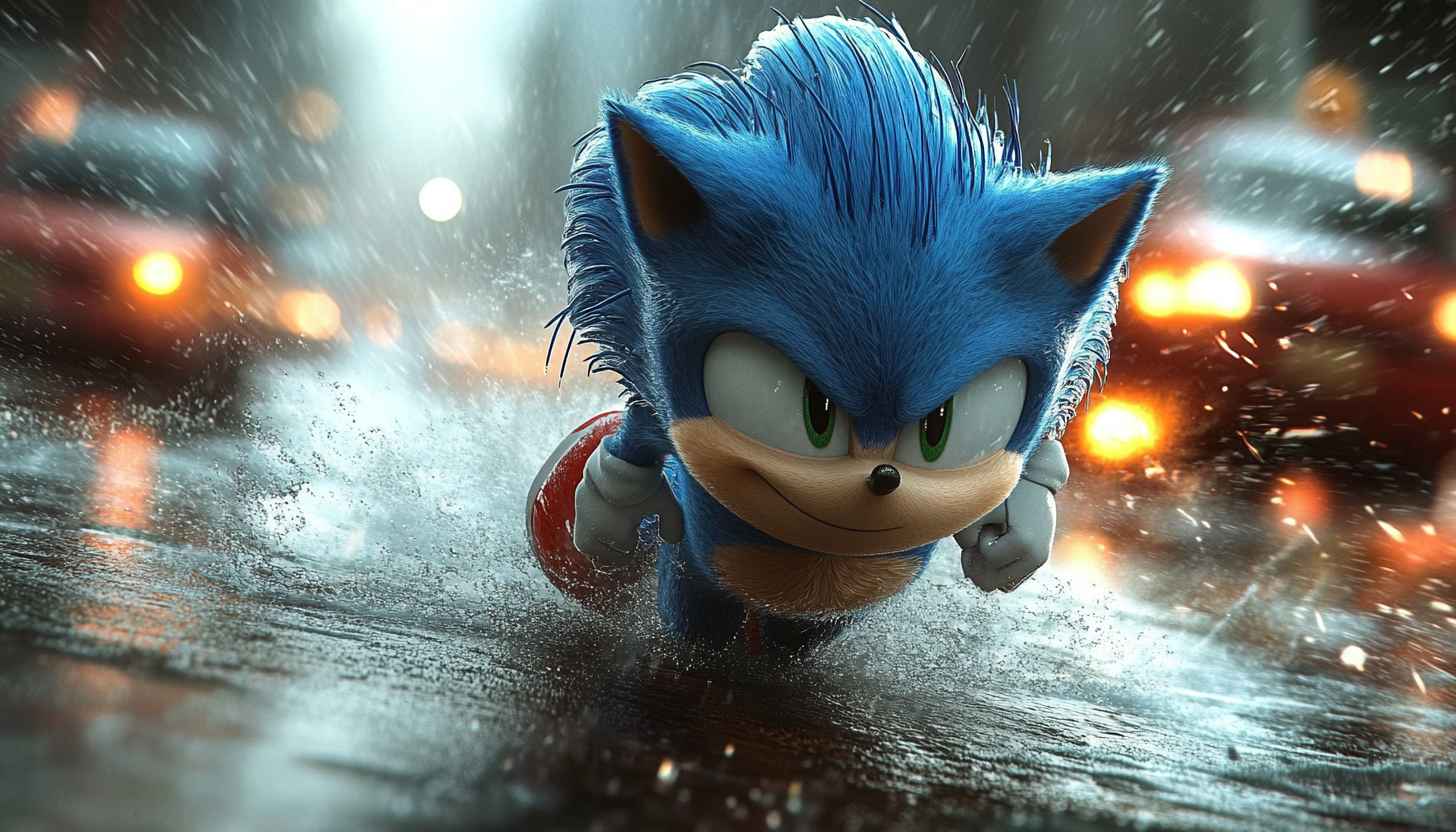 Sonic The Hedgehog Movie Wallpaper, Sonic Running HD 4K