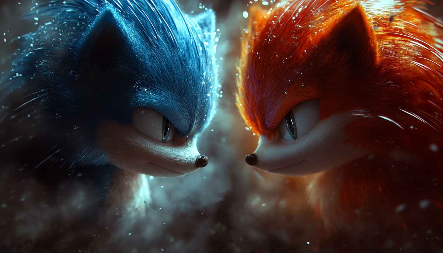 Sonic and Knuckles Wallpaper, Action, 4K, Desktop Background