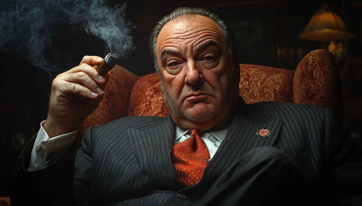 The Sopranos Wallpaper, Gangster Portrait, Crime Drama, TV Series