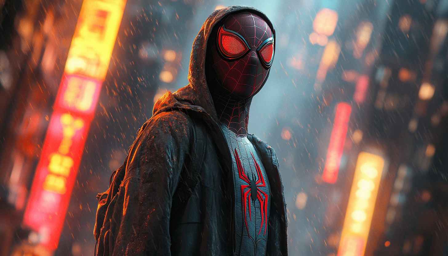 Miles Morales Spider-Man Wallpaper, Animated Character, Marvel, 4k