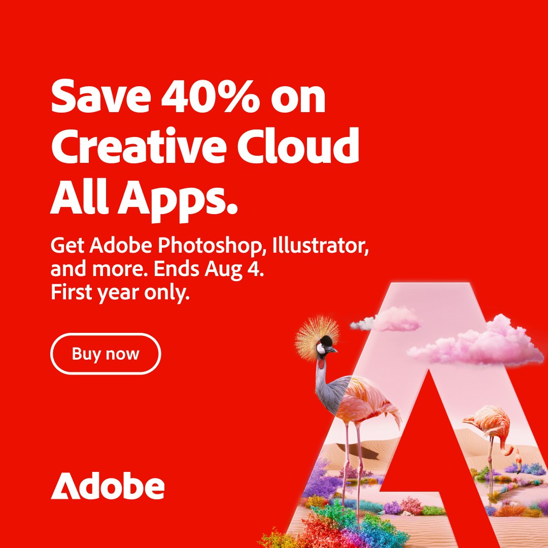 Save 40% on Adobe Creative Cloud All Apps (Limited Time Offer)
