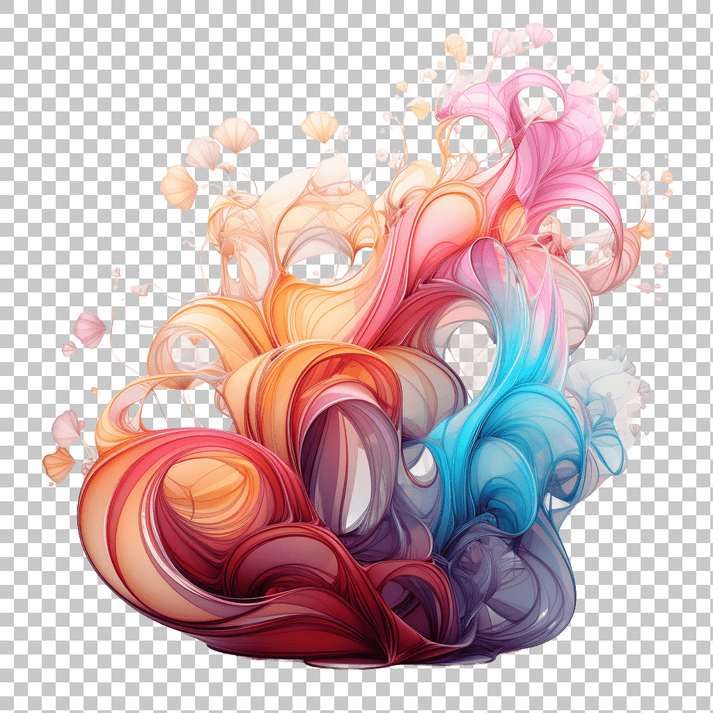 Futuristic Graphics, Creative Chaos, Fractal Designs Background, Abstract Visualization