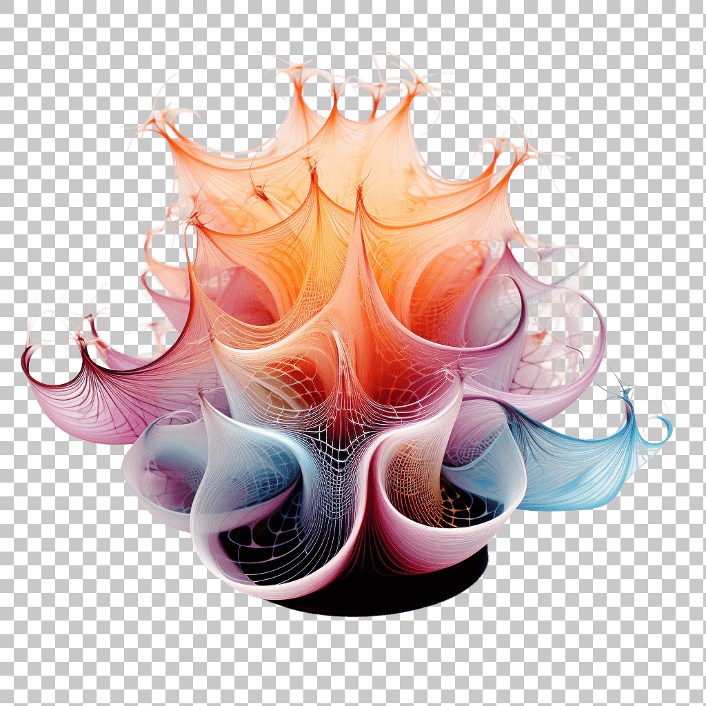 Creative Chaos, Fractal Designs Background, Abstract Visualization, Futuristic Graphics