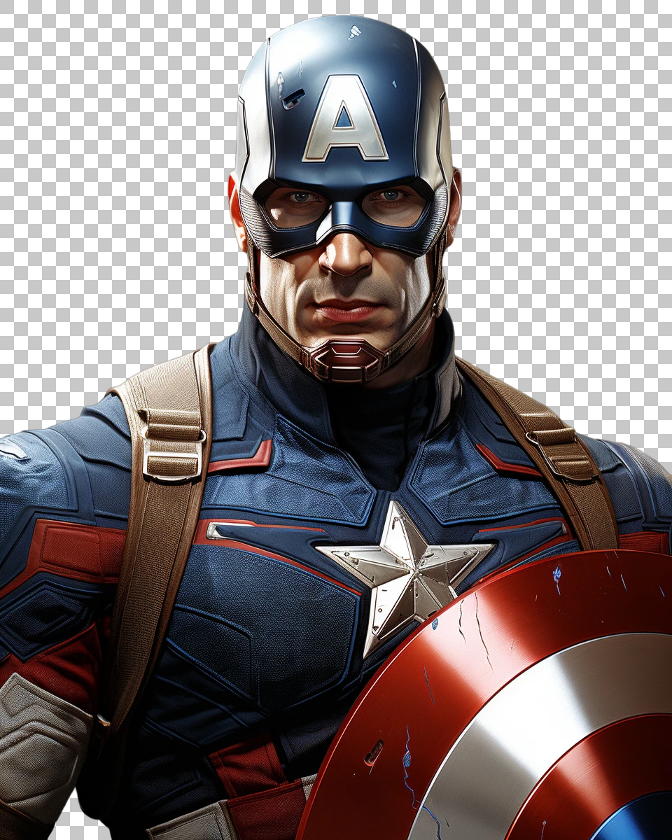 Captain America PNG Image for Your Designs
