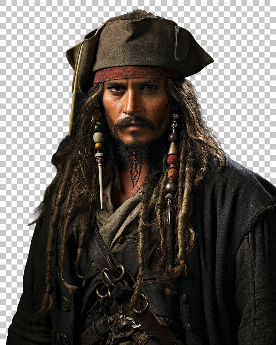High-Quality Captain Jack Sparrow PNG for