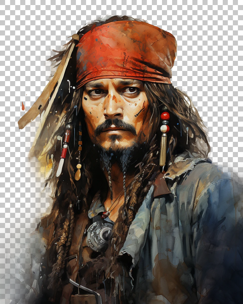 High-Quality Captain Jack Sparrow PNG Image