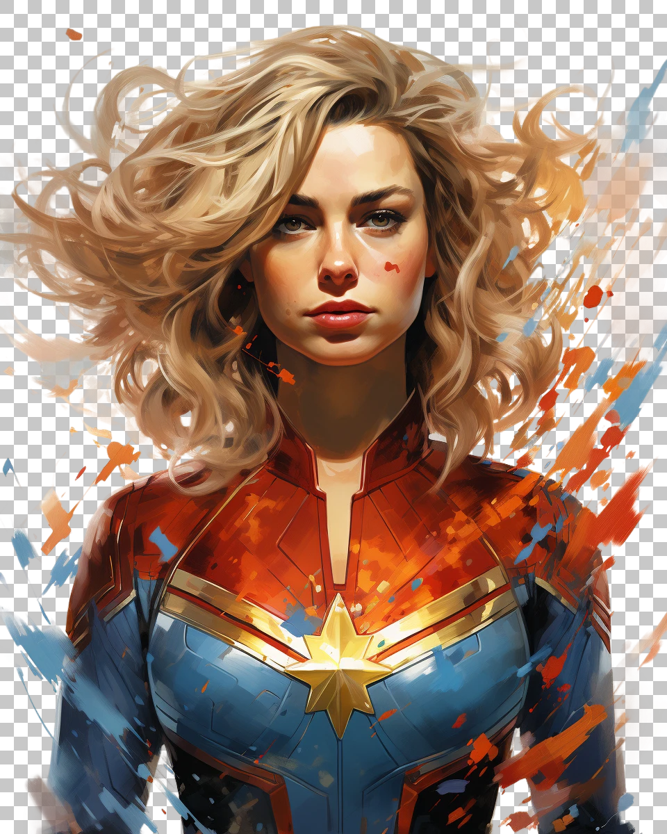 High Quality Captain Marvel PNG -  Now