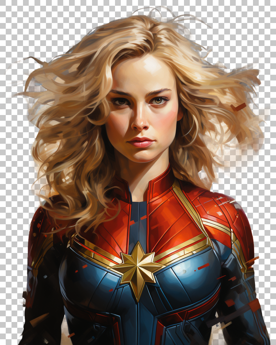High Quality Captain Marvel PNG -  Now