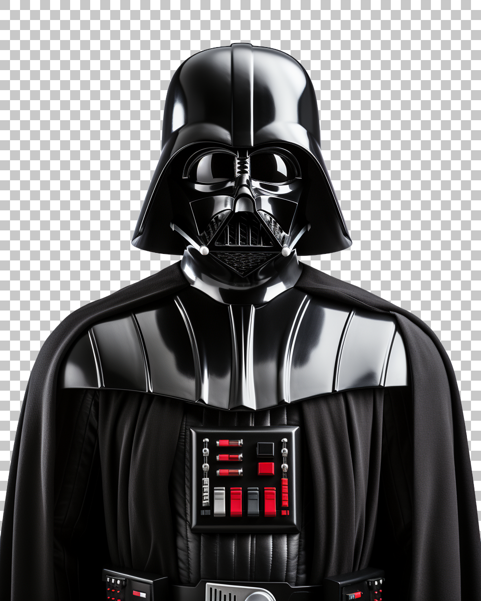 Transparent Darth Vader Star Wars PNG for Dynamic Design Elements, movie villain