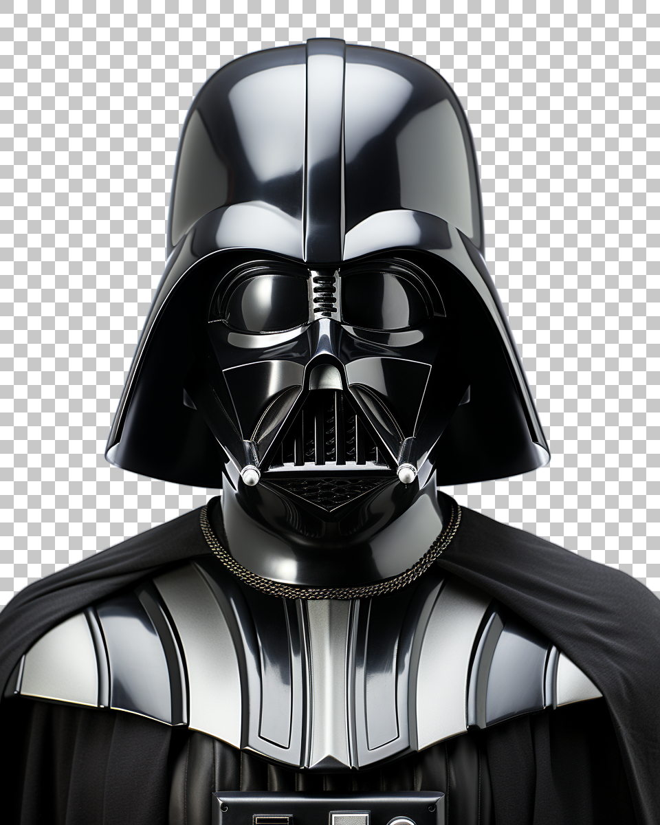 Transparent Darth Vader Artwork for Dynamic Illustrations, iconic villain
