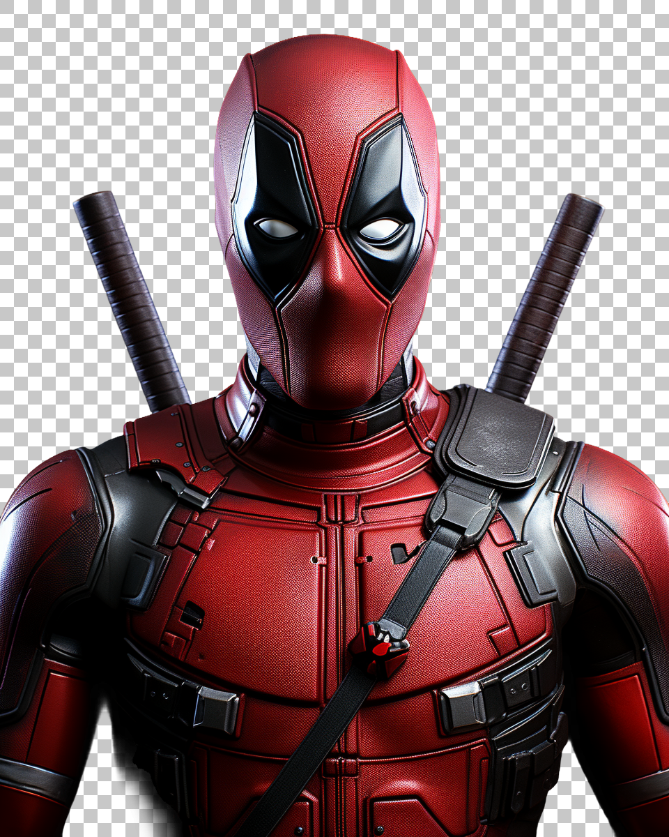 Crisp Deadpool Drawing for Transparent Designs, sarcastic