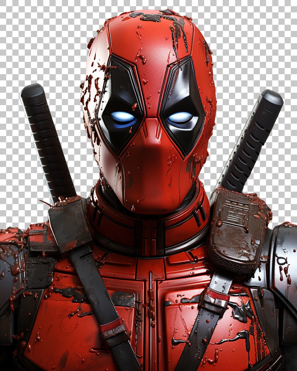 Transparent Deadpool Graphic for Versatile Creativity, comic book