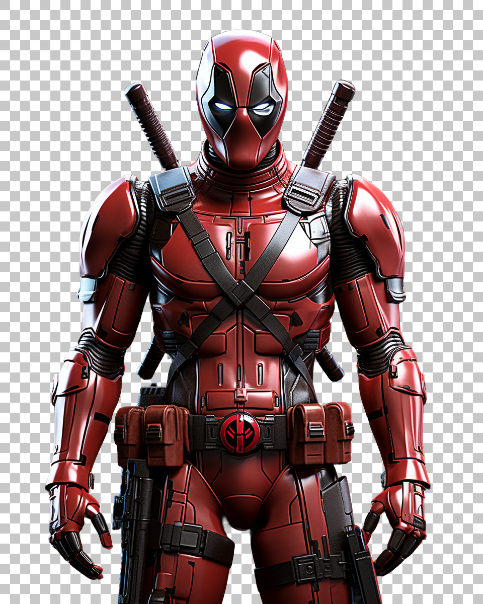 See-Through Deadpool Drawing in PNG Format, superhero