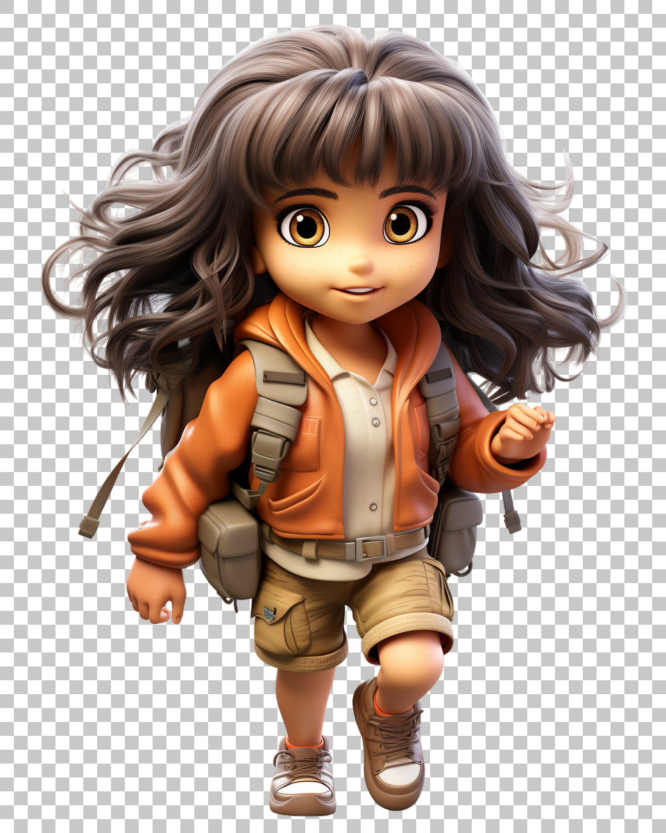 Dora the Explorer PNG Image for Young Adventurers, Nickelodeon, cartoon character