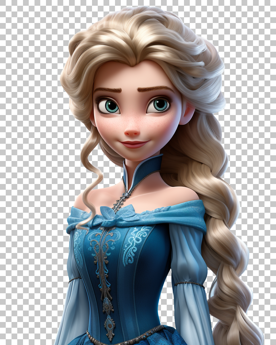Beautiful Elsa Frozen Illustration in PNG Format, Disney princess, Elsa