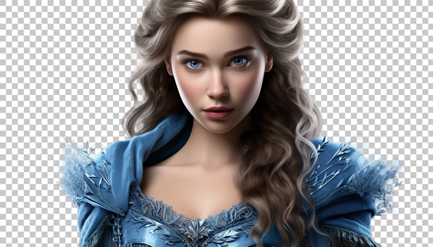 Curious Elsa Frozen Graphic in PNG, ice queen, Disney animation