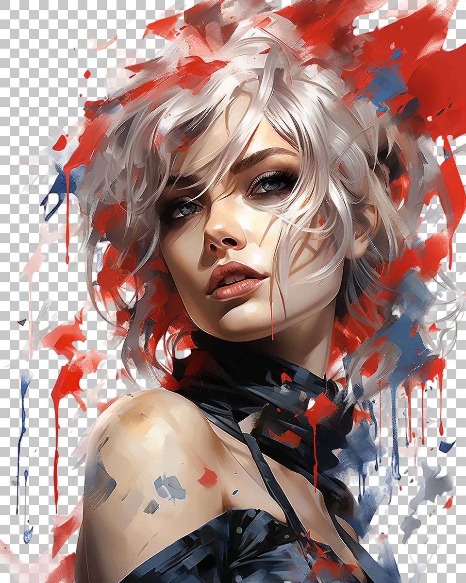 Harley Quinn PNG, Bold Artistry Capturing the Essence of DC's Unpredictable Vixen, Animated