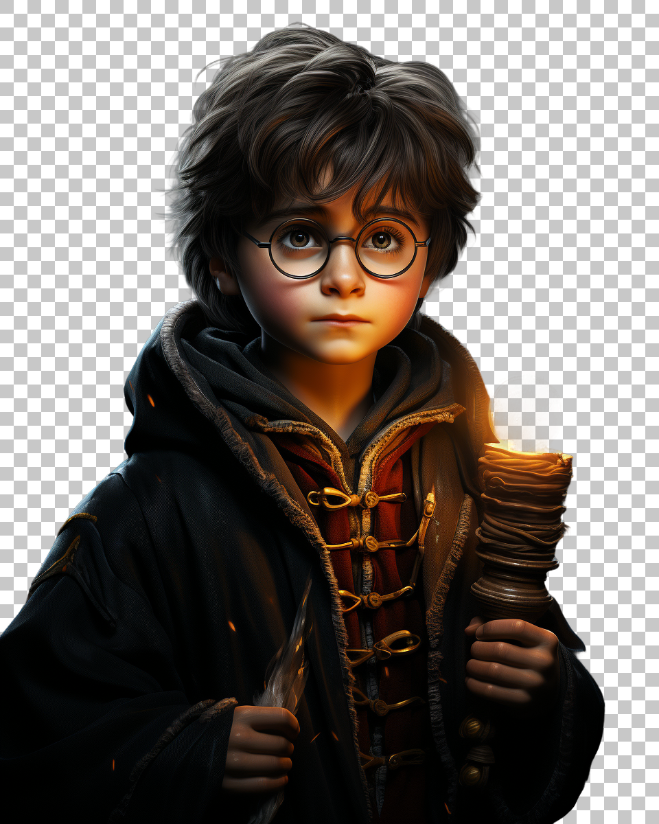 Harry Potter PNG, Magical Artwork of the Wizarding World, Hogwarts, Sorcerer