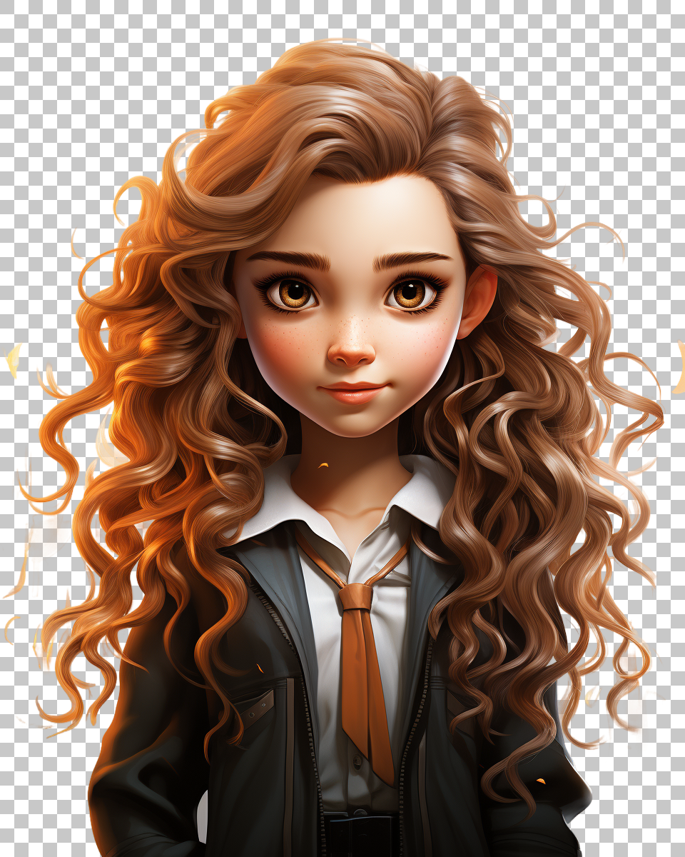 Hermione Granger PNG Illustration, Embrace the Magic of J.K. Rowling's Universe, Fantasy